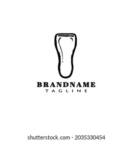 shavers cartoon logo icon template modern vector illustration