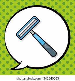 Shavers doodle, speech bubble