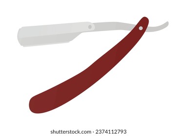 Shaving barber razor. vector illustration