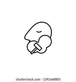 shaving beard icon vector illustration