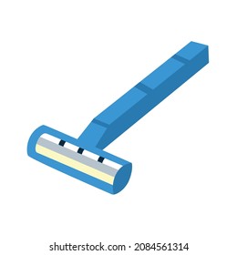 shaving, for shaving beards, as well as leg hair, etc vector illustration
