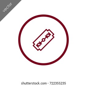 Shaving blade icon