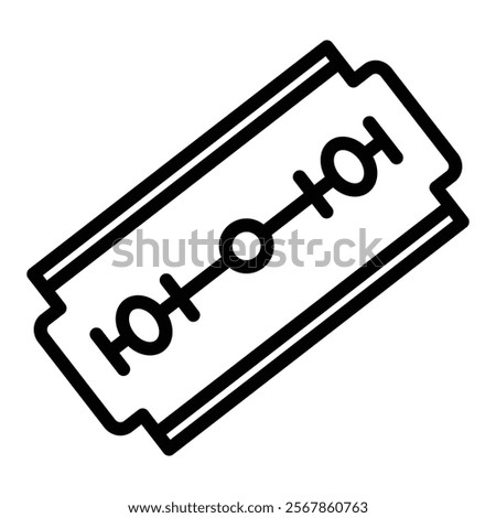 Shaving Blade Icon Element For Design
