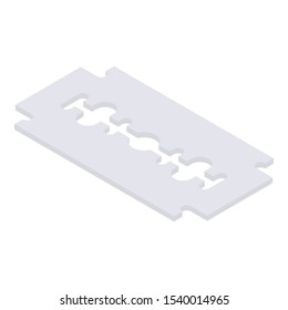 Shaving blade icon. Isometric of shaving blade vector icon for web design isolated on white background