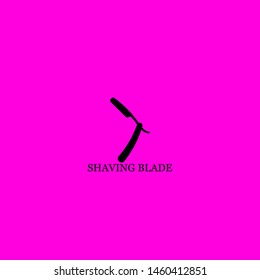 shaving blade icon sign signifier vector