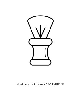 Shaving brush, bathroom icon. Simple line, outline vector bathroom icons for ui and ux, website or mobile application
