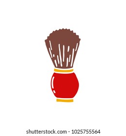 shaving brush doodle icon