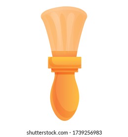 Icono de pincel de relleno. Dibujo del icono del vector del pincel de afeitar para diseño web aislado en fondo blanco