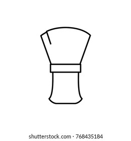 shaving brush icon illustration isolated vector sign symbol