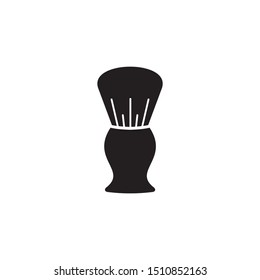 Shaving brush icon isolated on white background