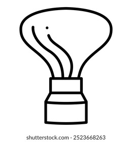 Shaving brush icon in line style with editable stroke. Barber Brush icon in line style with editable stroke. An icon about a barbershop