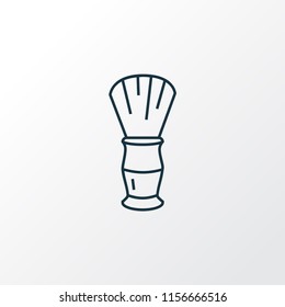Shaving brush icon line symbol. Premium quality isolated shaver element in trendy style.