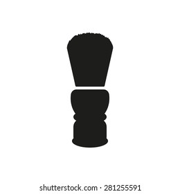 The shaving brush icon. Shaver symbol. Flat Vector illustration