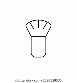 Vector de signo de icono de pincel de afeitado