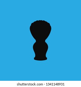 shaving brush icon vector