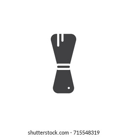Shaving brush icon vector, filled flat sign, solid pictogram isolated on white. Symbol, logo illustration.