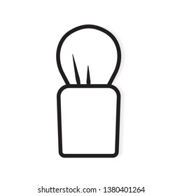 shaving brush icon- vector illustration
