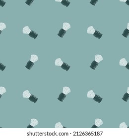 Shaving brush seamless pattern. Barber shop in doodle style. Hand drawn texture for fabric, wallpaper, textile, print, wrapping paper. Vector illustration.