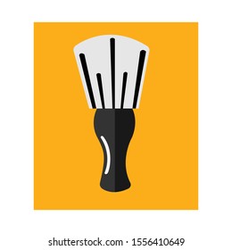 shaving brush simple illustration clip art vector
