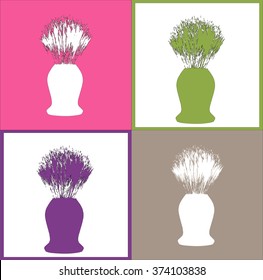 shaving brush variation. vector illustration