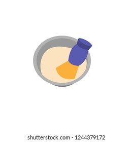Shaving brush vector graphic