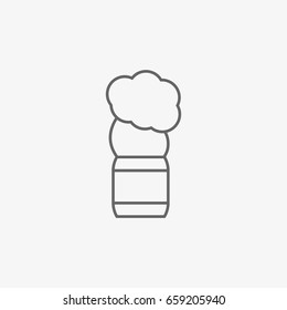 shaving brush vector icon