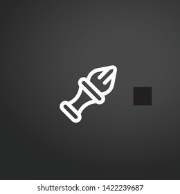 Shaving Brush vector icon. Shaving Brush concept stroke symbol design. Thin graphic elements vector illustration, outline pattern for your web site design, logo, UI. EPS 10.