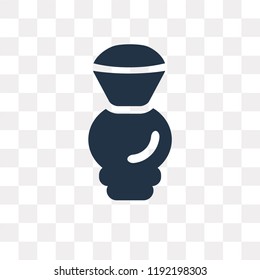 Shaving Brush vector icon isolated on transparent background, Shaving Brush transparency concept can be used web and mobile