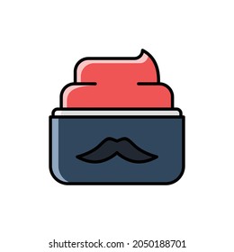Shaving Cream Barbershop Filled Icon - Barbershop Icon Design Vector Illustration.