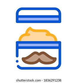 Vector de iconos del contenedor de crema de relleno. Signo de contenedor de crema de relleno. Ilustración de símbolo de contorno aislado
