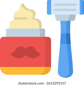 Shaving Cream Icon Flat Vector Illustration