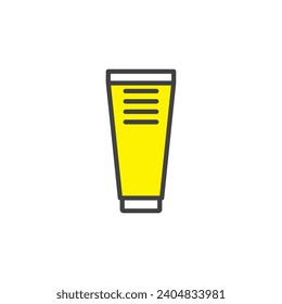 shaving cream icon. sign for mobile concept and web design. outline vector icon. symbol, logo illustration. vector graphics.