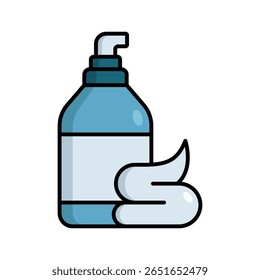 shaving cream icon vector design template simple and clean
