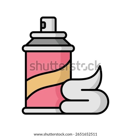 shaving cream icon vector design template simple and clean