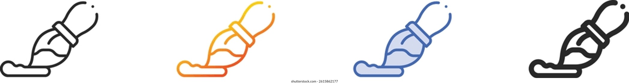 shaving cream icon.Thin Linear, Gradient, Blue Stroke and bold Style Design Isolated On White Background