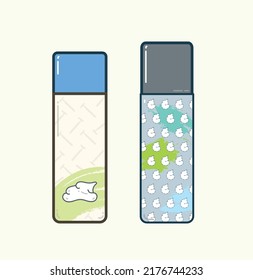 Shaving Cream Product In Vector Flat Illustration