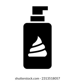 Shaving Cream Vector Glyph Icon For Personal And Commercial Use.
