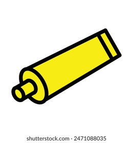 Shaving Cream Vector Line Filled Icon Design