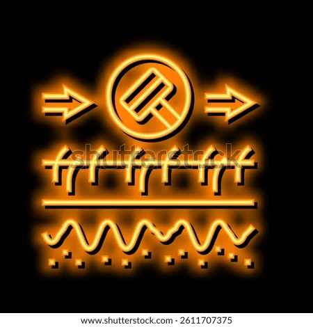 shaving direction of blazer neon light sign vector. shaving direction of blazer illustration