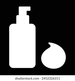 shaving foam bottle icon design