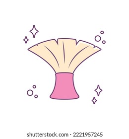 shaving foam brush icon vector image with white background