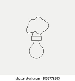 Shaving foam Flat Icon