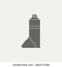 Shaving foam Flat Icon