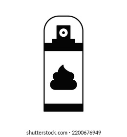 Shaving Foam icon in black flat glyph, filled style isolated on white background