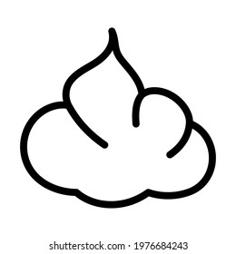 Shaving Foam Icon. Editable Bold Outline Design. Vector Illustration.