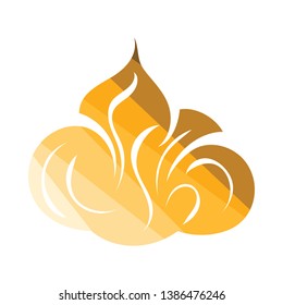 Shaving foam icon. Flat color design. Vector illustration.