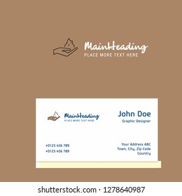 Shaving foam  logo Design with business card template. Elegant corporate identity. - Vector