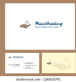 Shaving foam  Logo design with Tagline & Front and Back Busienss Card Template. Vector Creative Design