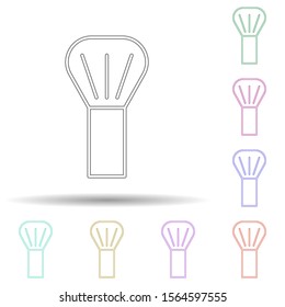 Shaving foam multi color icon. Simple thin line, outline vector of spa icons for ui and ux, website or mobile application