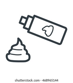 Shaving Foam Vector Icon